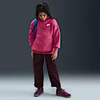 Sudadera con gorro sin cierre oversized para niños talla grande Nike Sportswear Club Fleece