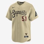 Jersey Nike Dri-FIT ADV de la MLB Limited para hombre Randy Johnson Arizona Diamondbacks City Connect - Tostado/Beige