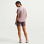 Shorts de ciclismo de tiro alto de 13 cm sin costura frontal para mujer Nike Universa