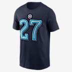 Eddie George Tennessee Titans Rivalries Collection Men's Nike NFL T-Shirt - Navy
