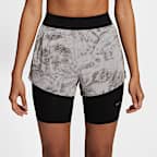 Nike Swift Women's Mid-Rise 2-In-1 Running Shorts With Reflective Design Accents