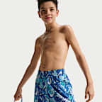 Shorts de playa o alberca tipo boxer de 18 cm para niño talla grande Nike Swim Breaker