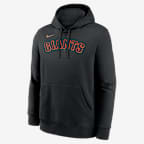 San Francisco Giants Club Men's Nike MLB Pullover Hoodie - Black