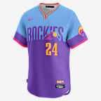 Ryan McMahon Colorado Rockies City Connect Men’s Nike Dri-FIT ADV MLB Limited Jersey - Purple