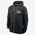 Minnesota Vikings Utility Player Sideline Men's Nike Dri-FIT NFL Full-Zip Hoodie - Black