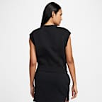 Nike Sportswear Phoenix Fleece Women's Loose V-Neck Sleeveless Cropped Top