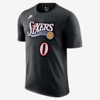 Philadelphia 76ers Hardwood Classics Essentials Men's Nike NBA T-Shirt - Black