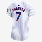 Dansby Swanson Chicago Cubs Women's Nike Dri-FIT ADV MLB Limited Jersey