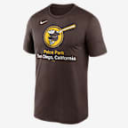 Playera Nike Dri-FIT de la MLB para hombre San Diego Padres Stadium Legend - Marrón