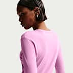 Playera de manga larga slim para mujer Nike Sportswear