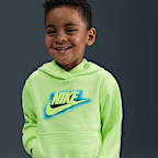 Conjunto de 2 piezas de sudadera con gorro de tejido Fleece ligero infantil Nike Glow With Me