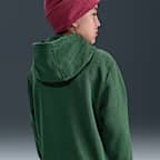 Sudadera con gorro de cierre completo para niños talla grande Nike Sportswear Club Fleece