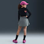 Skort Dri-FIT de tiro alto para niña talla grande Nike One