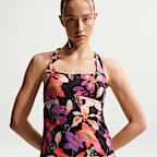 Tankini de cuello cuadrado para mujer Natación Nike