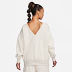 Sudadera sin cierre de cuello en V oversized para mujer Nike Sportswear Phoenix Fleece