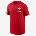 Philadelphia Phillies 2-Hit Men's Nike MLB T-Shirt - Red