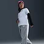 Pants holgados para niños talla grande (talla amplia) Nike Sportswear Club Fleece