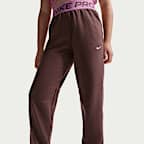Joggers Dri-FIT para niña talla grande Nike Pro Fleece
