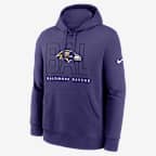 Baltimore Ravens Busted Play Club Men's Nike NFL Pullover Hoodie - Purple