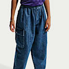 Pants cargo de denim para niños talla grande Nike Sportswear Collection