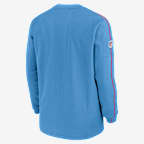 Playera de manga larga de la NFL Nike para hombre Tennessee Titans Logo Coach