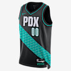 Scoot Henderson Portland Trail Blazers City Edition Men's Nike NBA Swingman Jersey - Black