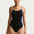 Traje de baño de una sola pieza con espalda deportiva para mujer Nike Swim HydraStrong Fly