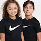 Nike Dri-FIT Trophy Older Kids' Graphic Short-Sleeve Training Top