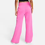 Pants de entrenamiento de tiro alto y piernas anchas para mujer Nike Sportswear Phoenix Fleece