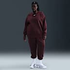 Sudadera oversized de cuello redondo de tejido Fleece para mujer (talla grande) Nike Sportswear Phoenix