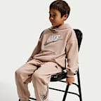 Conjunto de 2 piezas con sudadera sin cierre de French Terry oversized para niños talla pequeña Nike Sportswear In The Zone