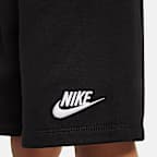 Conjunto de dos piezas con shorts de tejido Knit para niños talla pequeña Nike