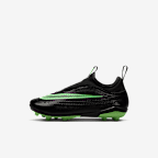 Nike Jr. Mercurial Vapor 17 Club Little Kids' Multi-Ground Low-Top Soccer Cleats - Black/Black/Illusion Green