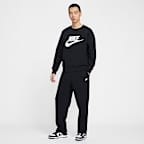 Nike Sportswear Club Men's Graphic Fleece Crew-Neck Sweatshirt