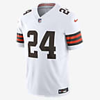 Nick Chubb Cleveland Browns Men's Nike Dri-FIT NFL Limited Football Jersey - White