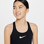 Traje de baño con piernas y espalda deportiva para niña talla grande Nike Swim HydraStrong