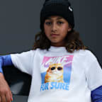 Playera para niña talla grande Nike Sportswear