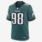 Jersey Nike de la NFL Game para hombre Jalen Carter Philadelphia Eagles - Verde