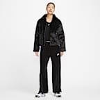 ナイキ スポーツウェア エッセンシャル ウィメンズ ルーズ プリント フェイクファー ジャケット