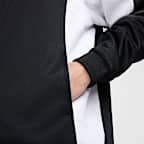 Chamarra de tejido Knit de poliéster de cierre completo para hombre Nike Air