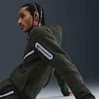 Nike Tech Men's Full-Zip Fleece Windrunner Jacket with Reflective Accents