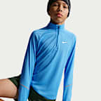 Sudadera de medio cierre Dri-FIT para niños talla grande Nike Miler