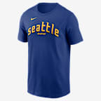 Julio Rodríguez Seattle Mariners City Connect Men's Nike MLB T-Shirt - Rush Blue