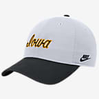 Iowa Nike College Campus Cap - White
