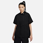 Nike Sportswear Collection Women's Woven Short-Sleeve Top