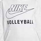 Sudadera con gorro sin cierre de vóleibol para niños talla grande Nike