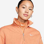 Sudadera cropped de cierre de 1/4 para mujer Nike Sportswear Phoenix Fleece