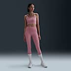 Bra deportivo de baja sujeción de talle largo con forro ligero para mujer Nike One Convertible