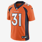 Justin Simmons Denver Broncos Men's Nike Dri-FIT NFL Limited Football Jersey - Orange