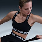Nike Pro ungepolsterter Sport-BH mit leichtem Halt